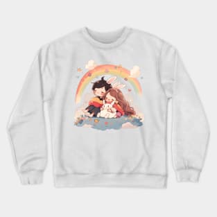 girl and boy Crewneck Sweatshirt